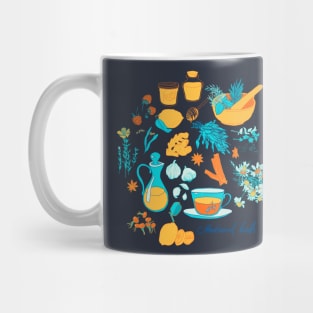 Medicinal Herbs Hand Drawn Mug